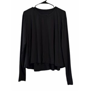 Lululemon Classic Crewneck Breathable Long Sleeve Basic Sporty Yoga Gym SIZE 12